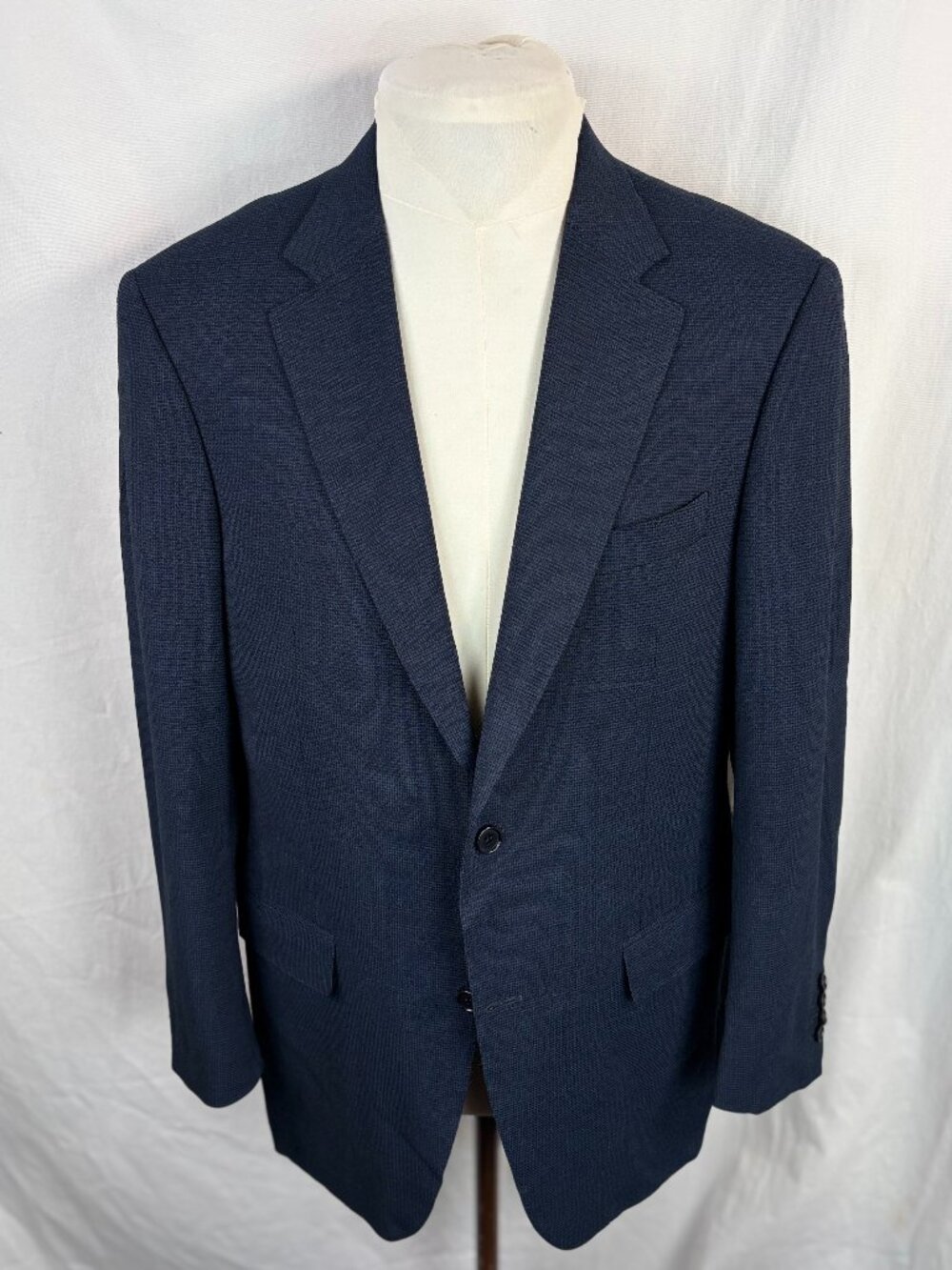 Canali 1934 Navy Wool Stretch Blazer Mens 52 Made Italy Harry Rosen